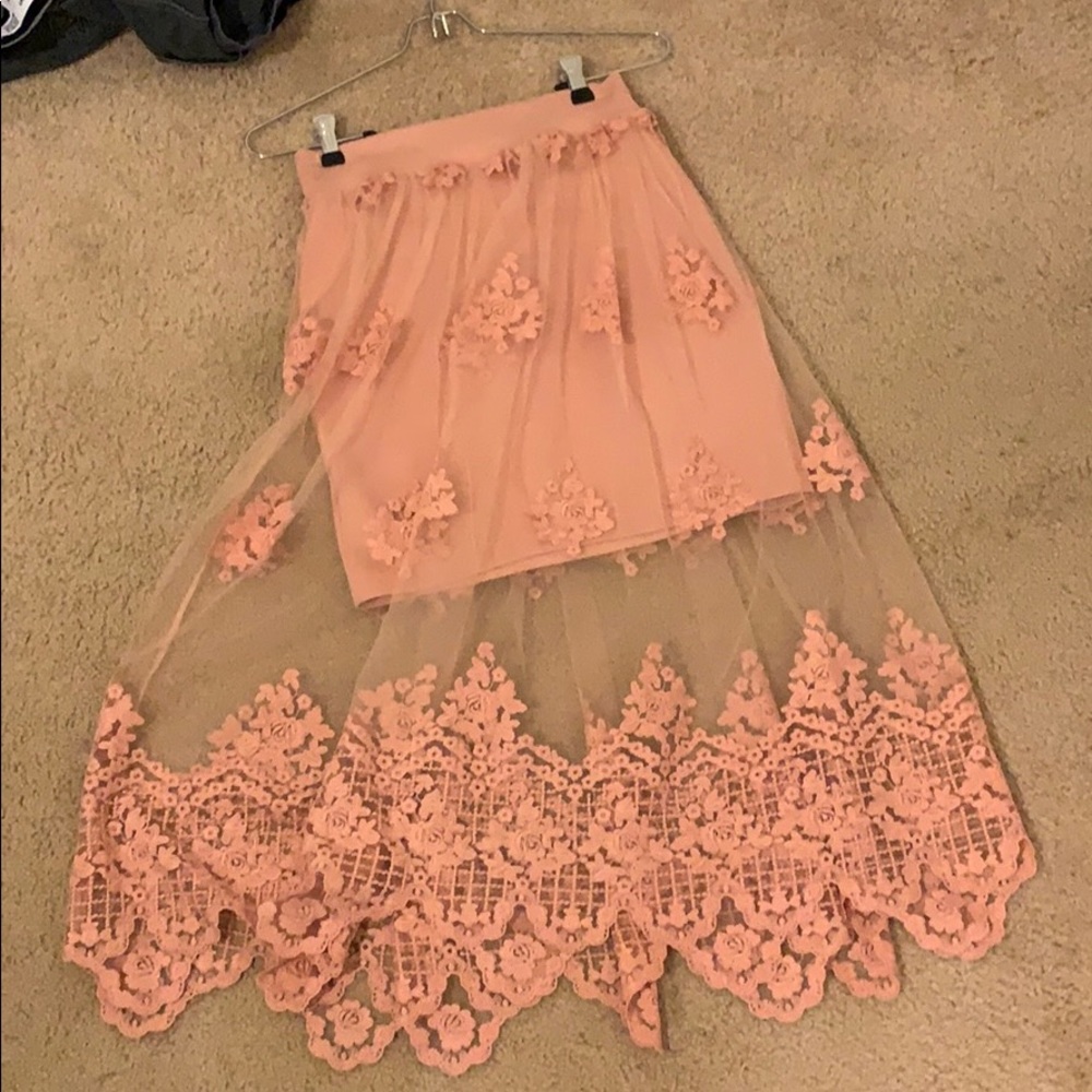 ASOS pinky skirt